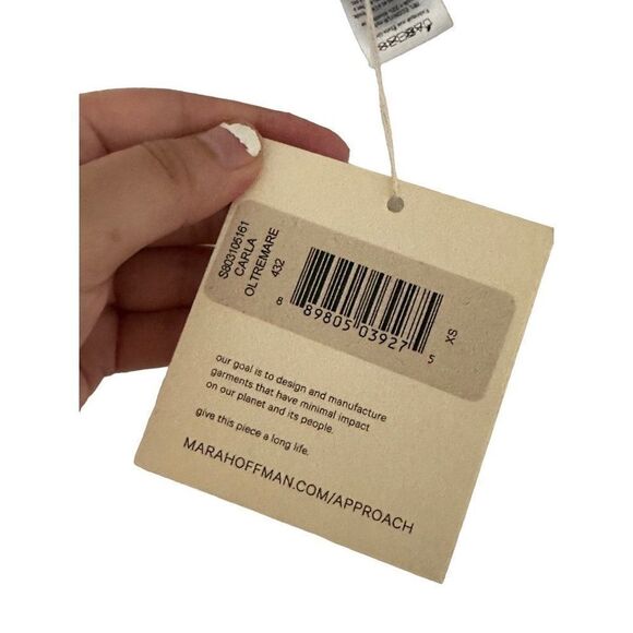 NWTMara Hoffman CARLA BIKINI TOP - OLTREMARE size XS - Picture 3 of 5